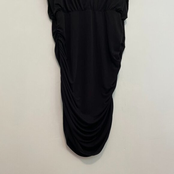 TORRID 2 Plus Size Mini Studio Knit Ruched Dress Black Blouson Sheath Sexy Party - Picture 14 of 15